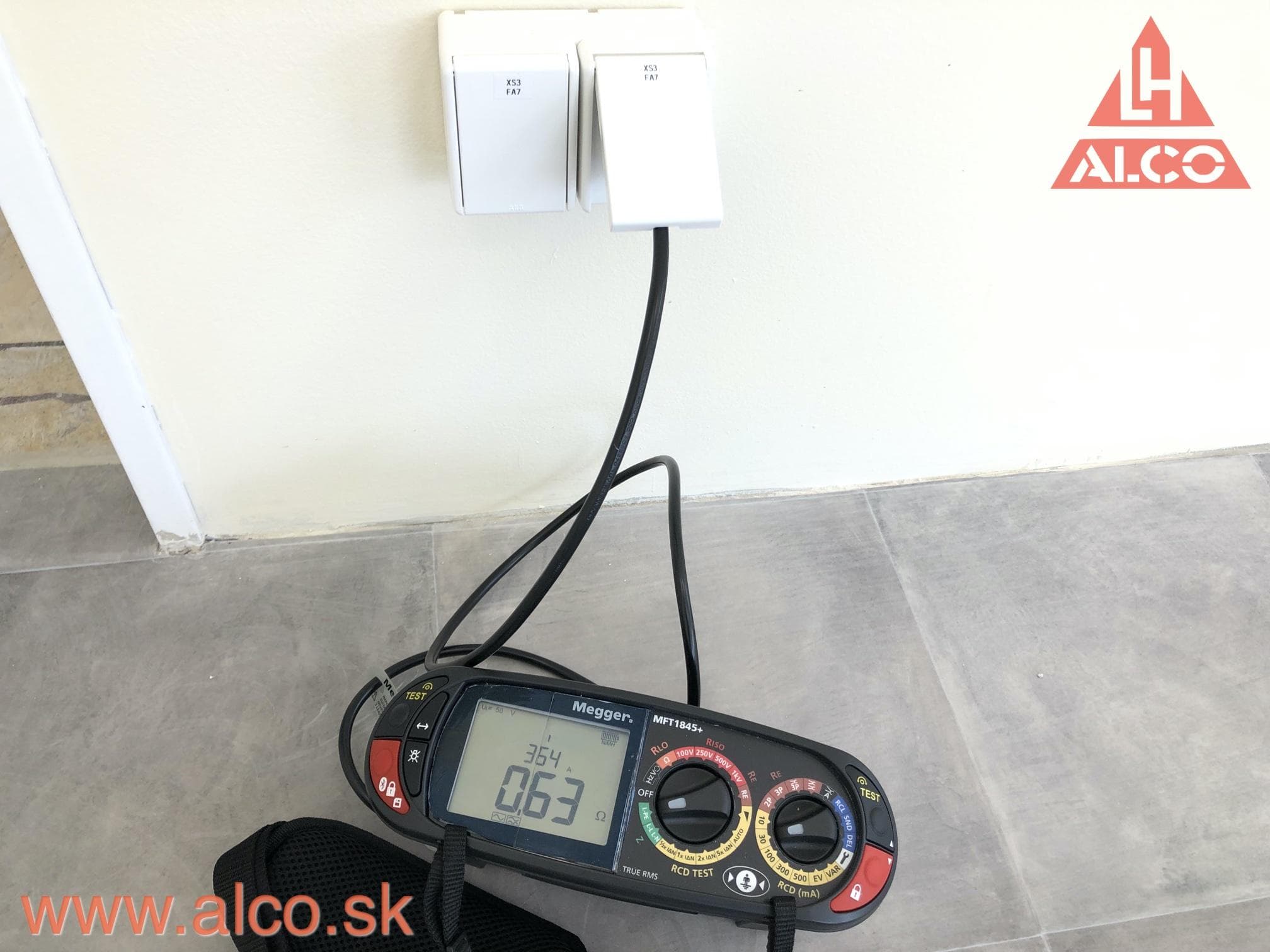 Meranie parametrov pri zásuvkách