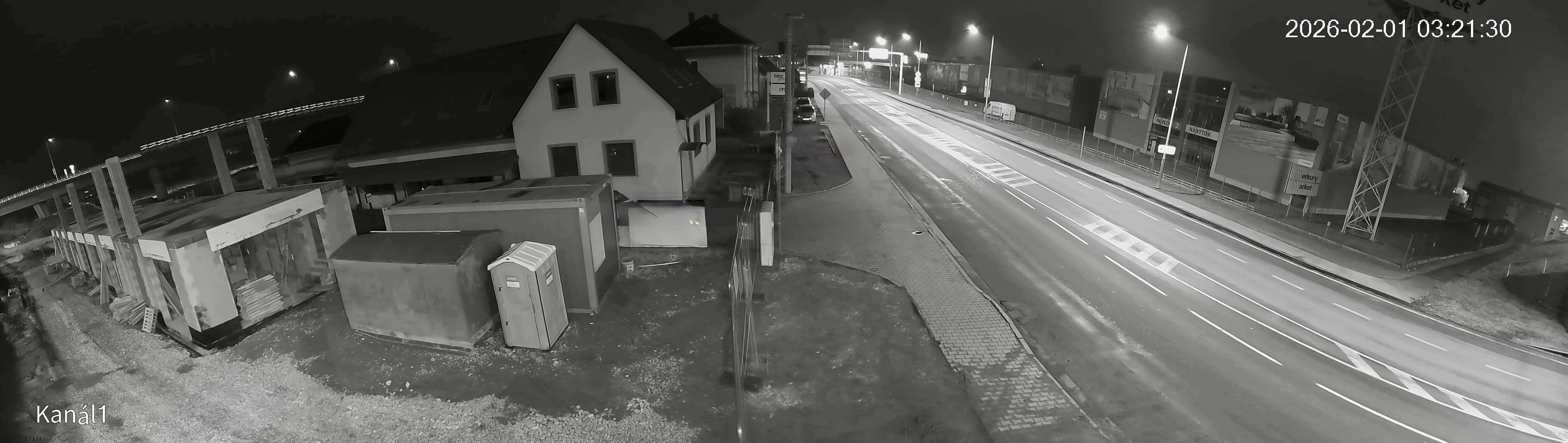 Záber v noci – nočné videnie, kamerový systém ALCO.SK